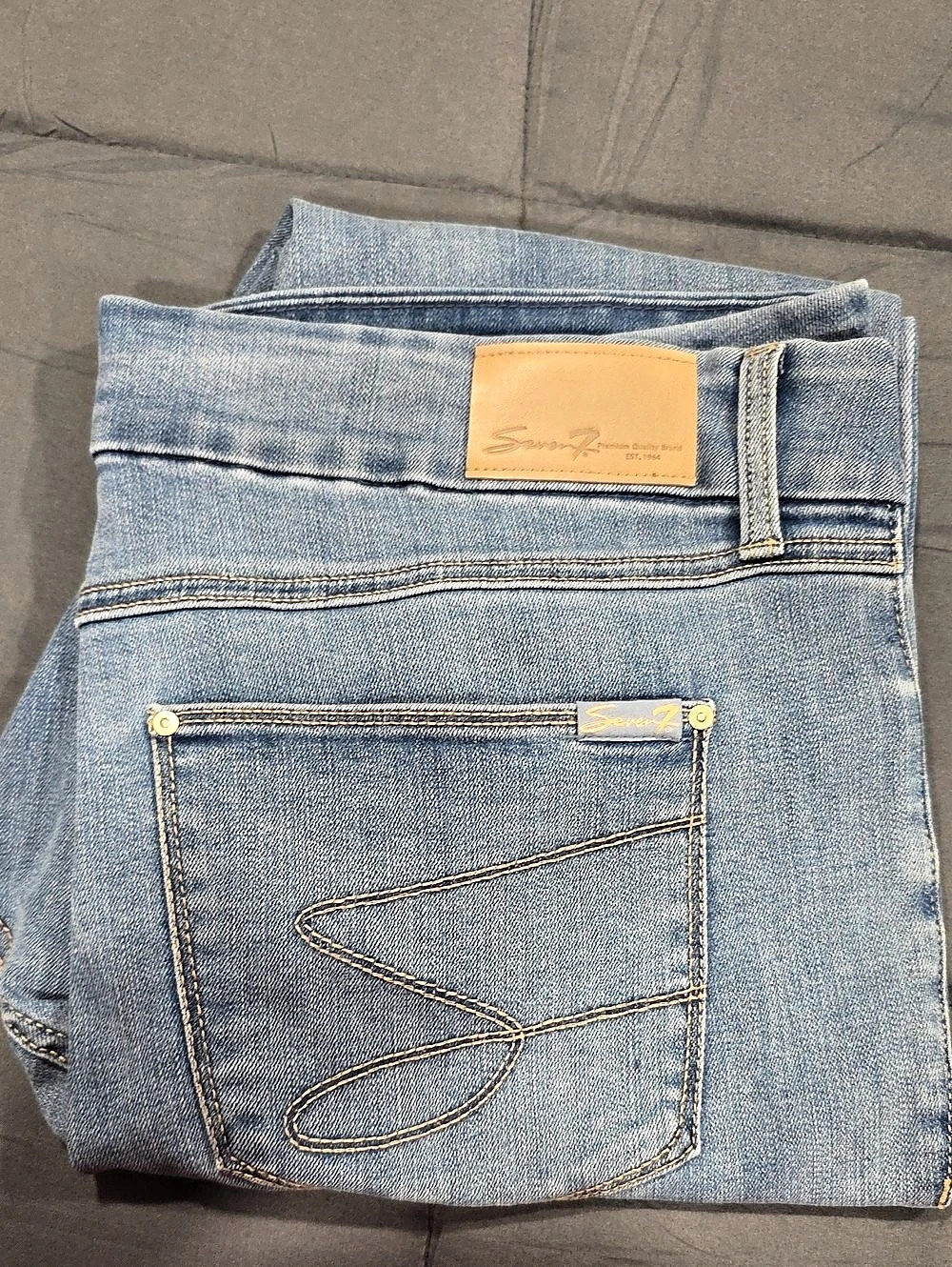 Seven7 Tummyless High Rise Skinny High Rise Skinny Jeans Waist 16 Blue